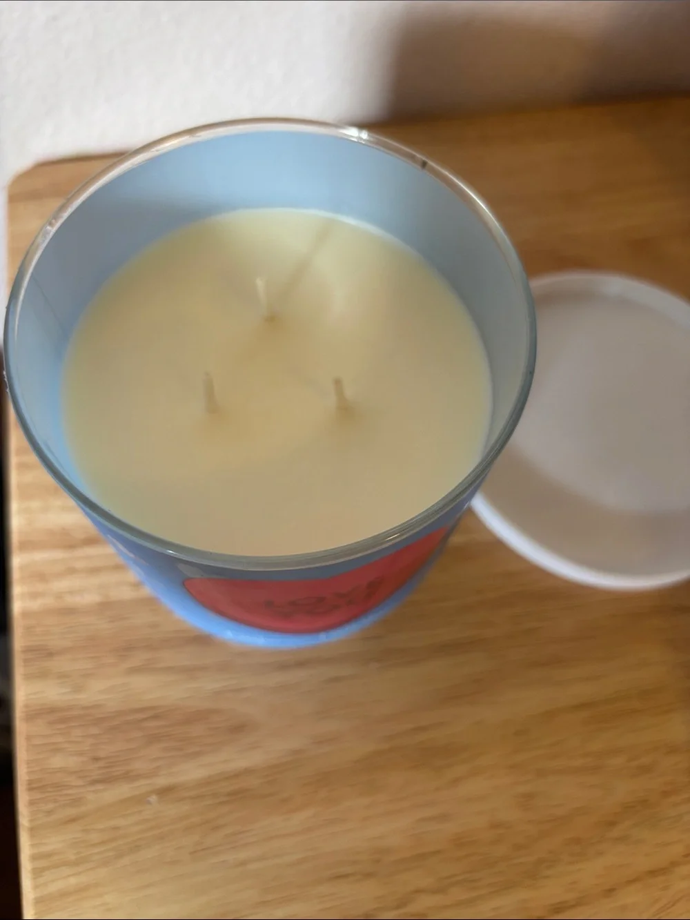 Mainstays 3 Wick Candle in Lilac Breeze, ‘Love You’